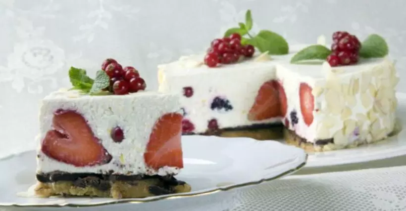 Готовим Десерты Творожный торт с ягодами