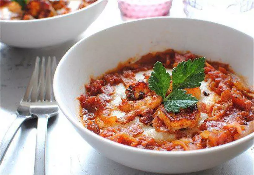 Готовим Закуски Жареные креветки в томатном соусе