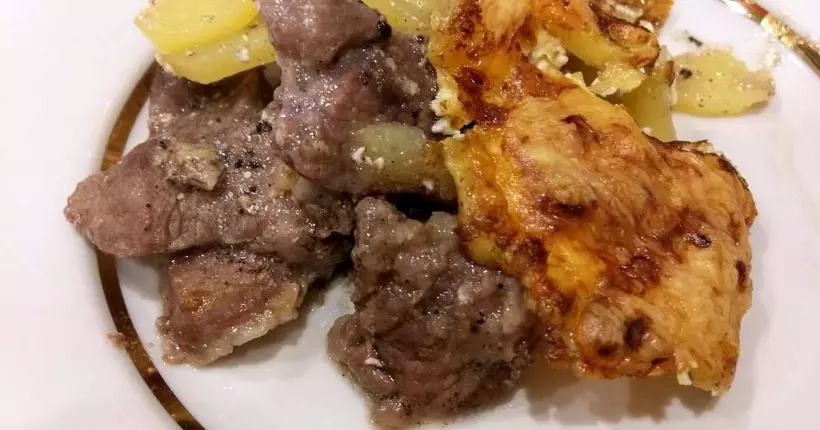 Готовим Мясо Запеченная картошка с мясом по-французски