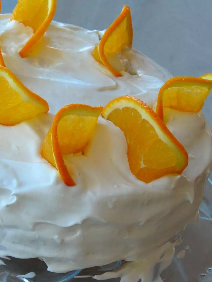 Готовим Десерты Апельсиновый торт. Белый