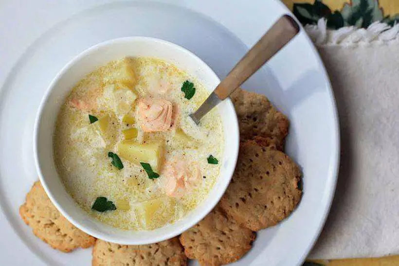 Готовим Супы Финский сливочный суп с лососем