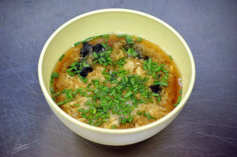Готовим Супы Японский суп с рисом, тофу и яйцом