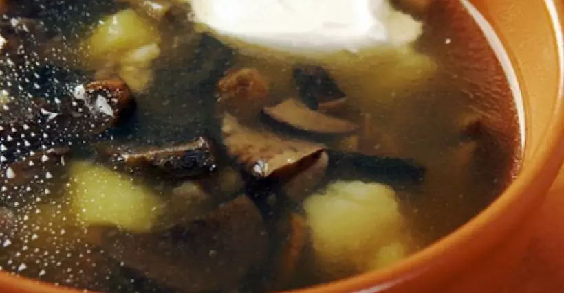 Готовим Супы Грибной суп со сметаной