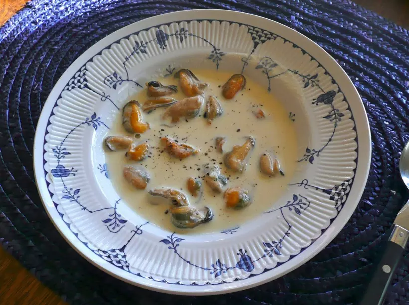 Готовим Супы Суп из мидий со сливками