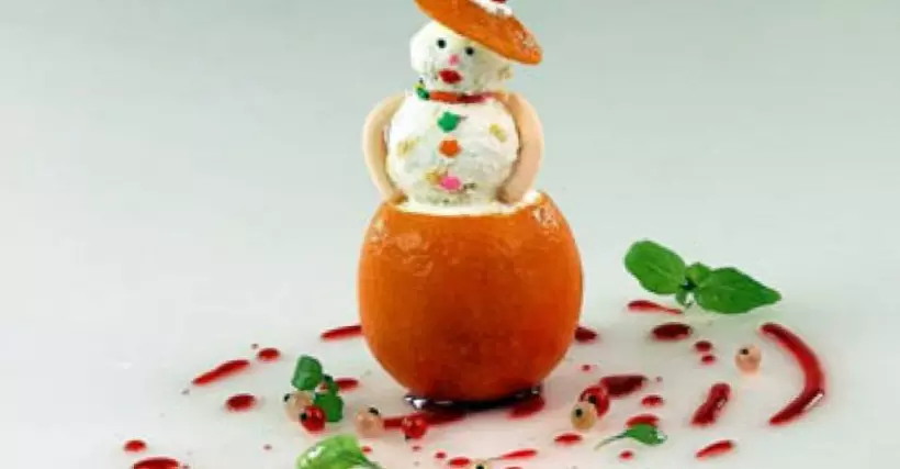 Готовим Десерты Апельсиновый снеговик