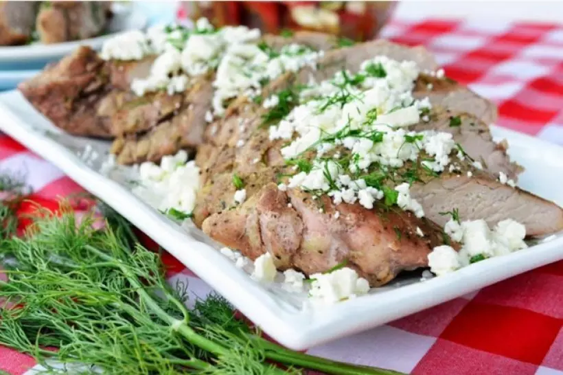 Готовим Мясо Свиная вырезка по-гречески с сыром «Фета»
