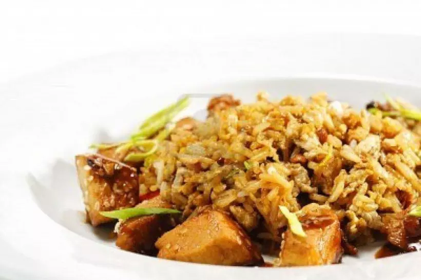Готовим Мясо Жареный тайский рис с курицей