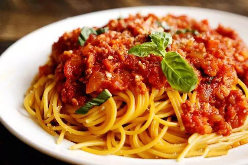 Готовим Мясо Спагетти со свининой в томатном соусе