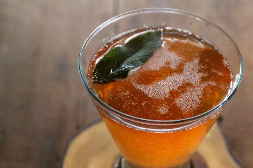 Готовим Коктейли Апельсиновый шипучий коктейль с виски