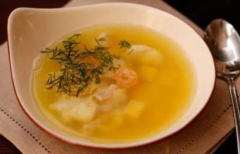 Готовим Супы Рыбный суп с креветками