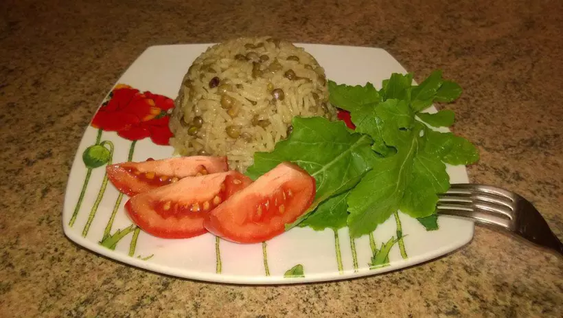 Готовим Вегетарианские Рис с чечевицей