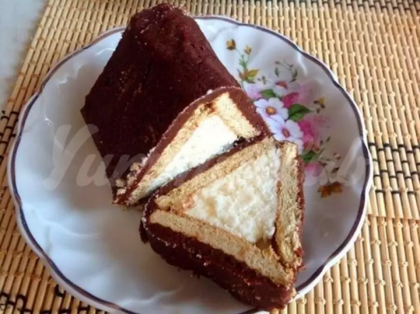Готовим Десерты Торт «Творожный домик» (без выпечки)