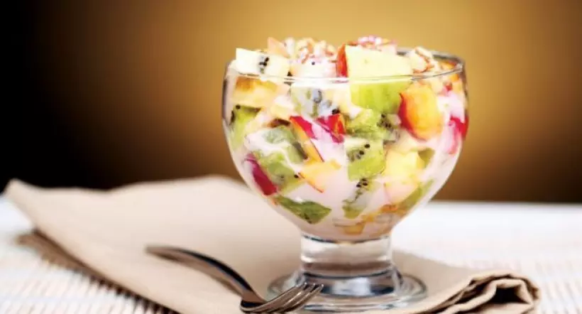 Готовим Десерты Фруктовый салат с йогуртом