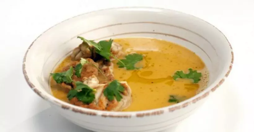 Готовим Супы Пряный суп с телячьими мозгами