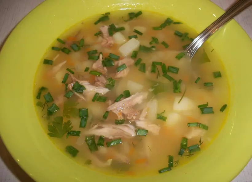 Готовим Супы Суп на свиной косточке
