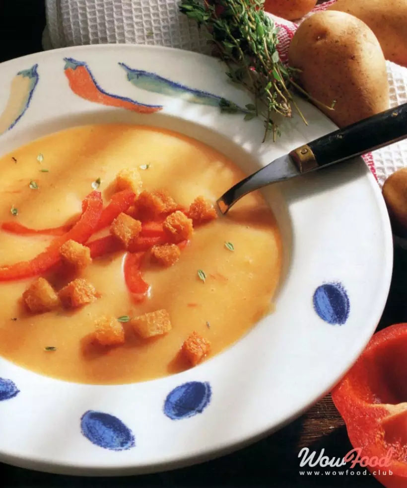 Готовим Супы Суп-крем из картофеля и сладкого перца
