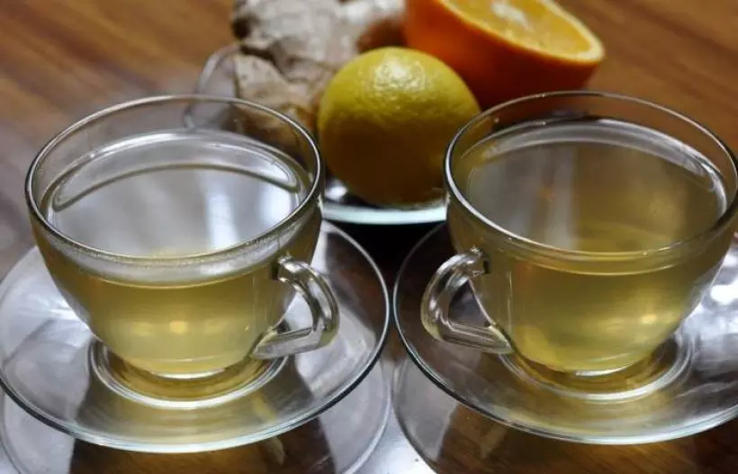 Готовим Коктейли Имбирный чай с апельсином