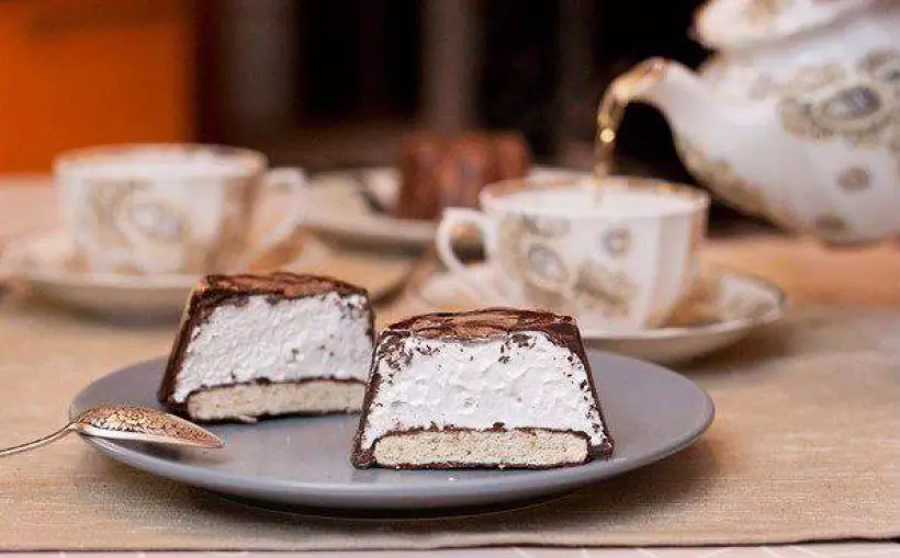 Готовим Десерты Шоколадные пирожные с маршмэллоу