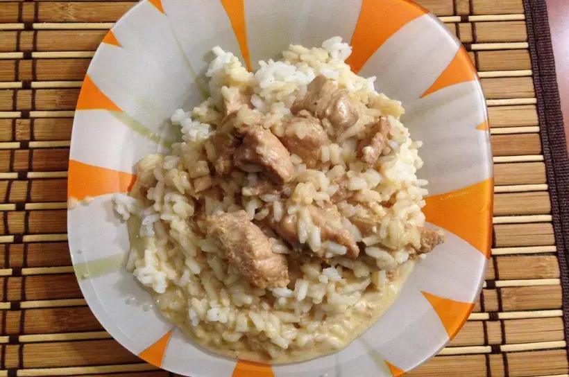 Готовим Мясо Кусочки куриного филе с рисом