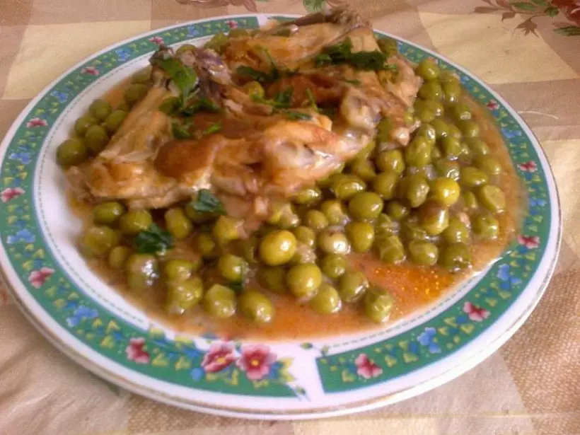 Готовим Мясо Курица с зеленым горошком