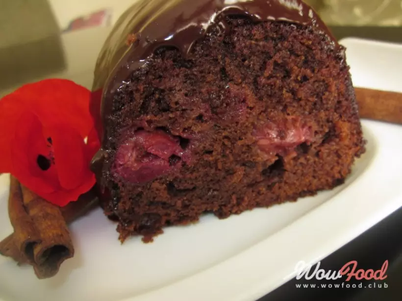 Готовим Десерты Шоколадный кекс с красным вином