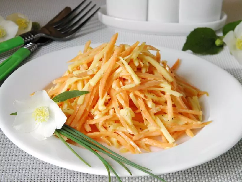 Готовим Салаты Салат из морковки и сыра