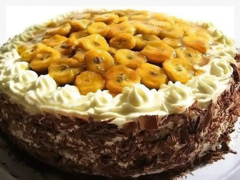 Готовим Десерты Шоколадно-банановый торт