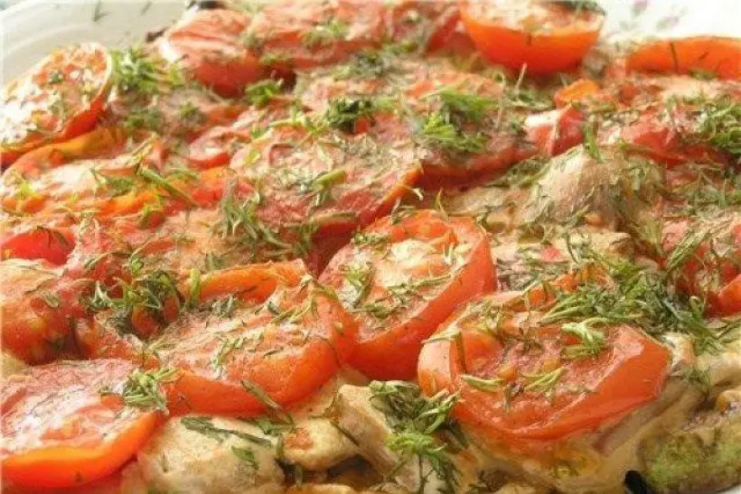 Готовим Вегетарианские Запеченные кабачки с помидорами и сыром