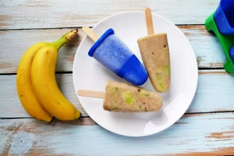 Замените пломбир банановым мороженым