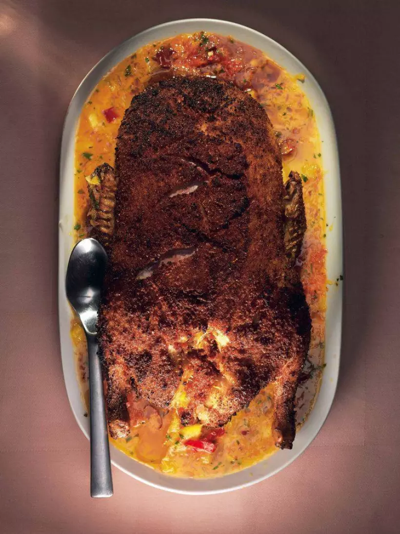 Готовим Мясо Утка в панировке из паприки с имбирно-цитрусовым соусом