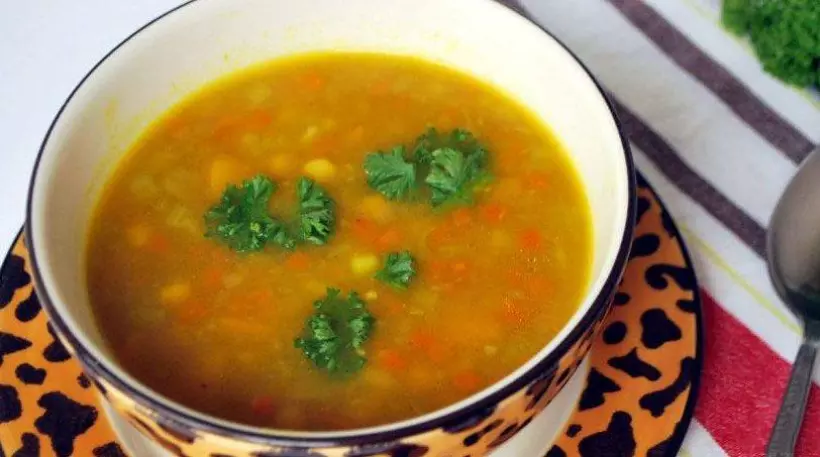 Готовим Вегетарианские Овощной суп с тыквой