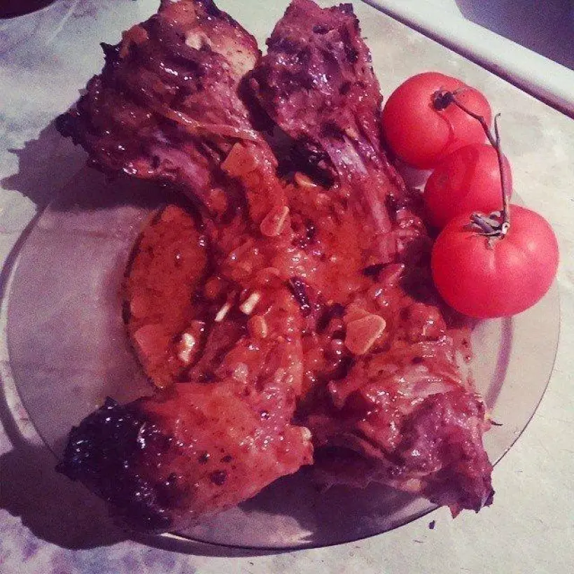 Готовим Мясо Свиные ребрышки в маринаде в духовке