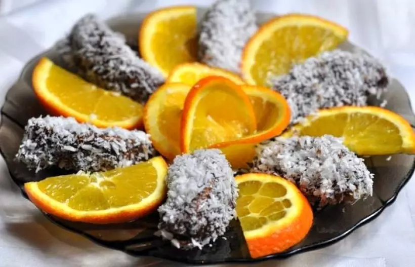 Готовим Десерты Апельсиновые дольки в шоколаде