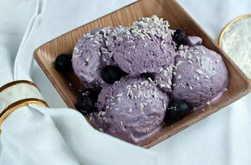 Готовим Десерты Черничное мороженное с маскарпоне
