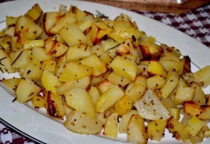 Готовим Вегетарианские Картошка, запеченная с горчицей