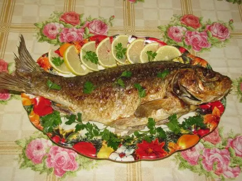 Готовим Рыба Сазан, запеченный в духовке