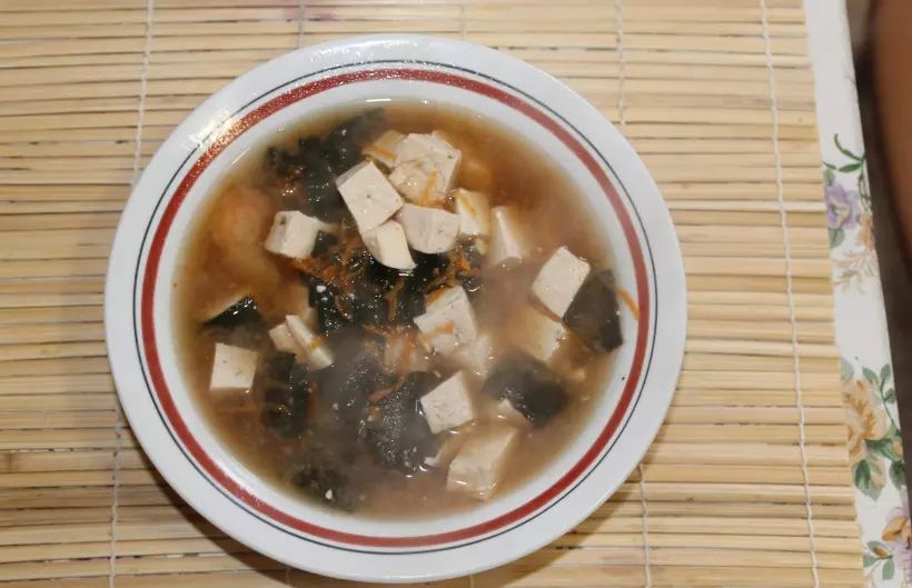 Готовим Супы Мисо суп с креветками