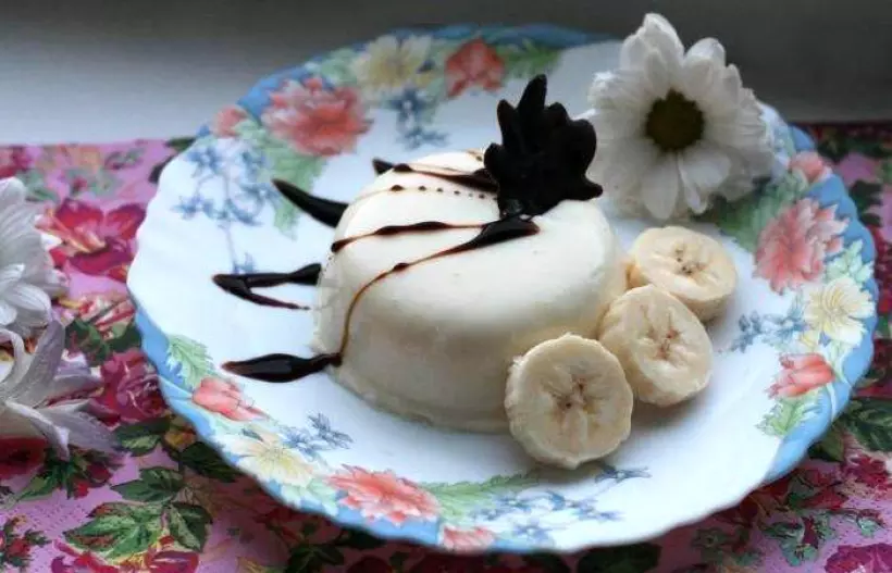 Готовим Десерты Птичье молоко с бананом