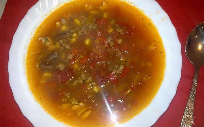 Готовим Вегетарианские Фасолевый суп без картошки