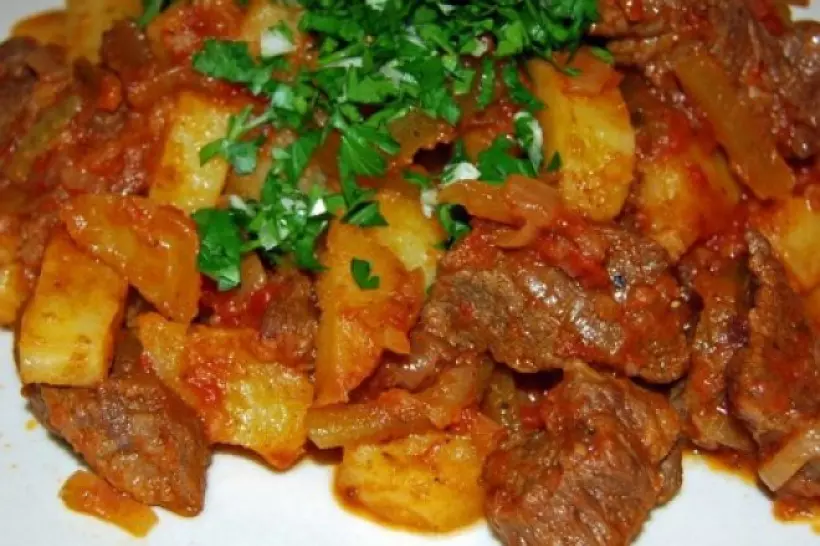 Готовим Мясо Мясо тушеное с овощами по-татарски