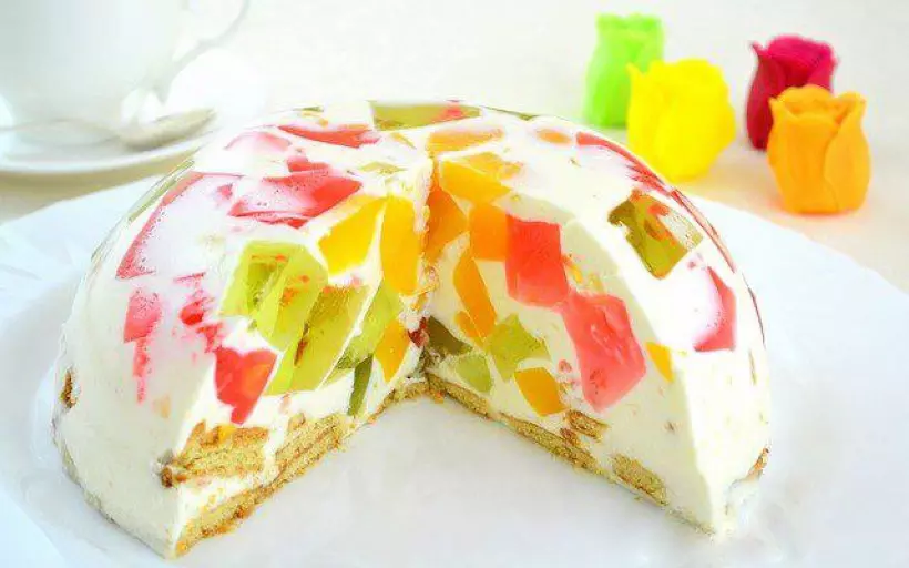 Готовим Десерты Желейный торт «Битое стекло»