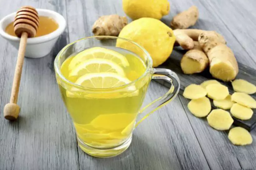 Готовим Коктейли Зеленый чай с имбирем, лимоном и медом