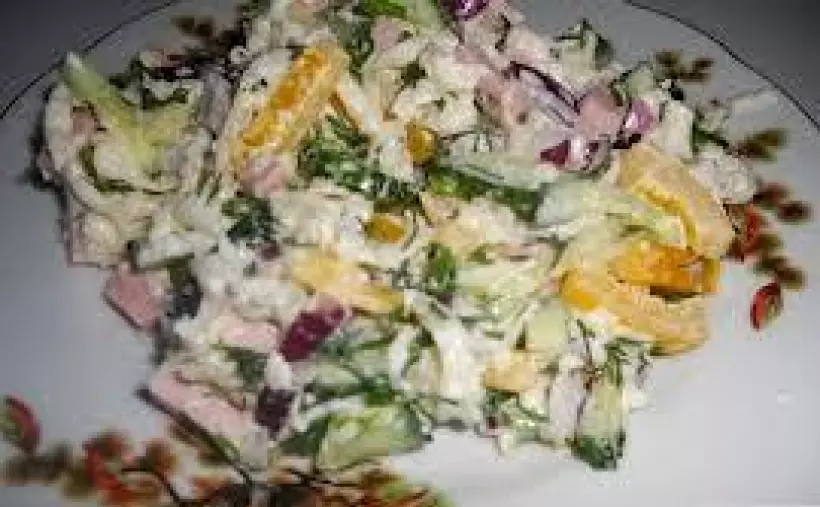 Готовим Салаты Овощной салат с дайконом