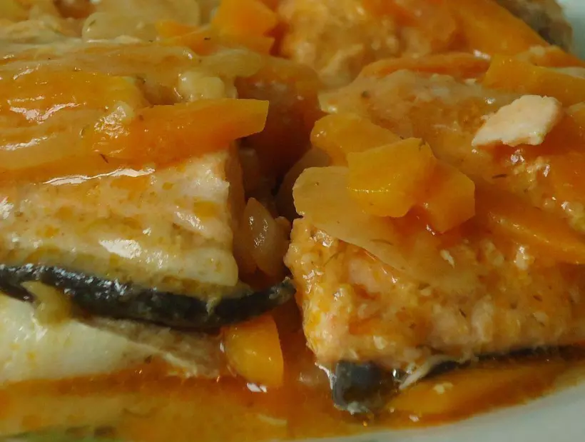 Готовим Рыба Горбуша в томатном маринаде