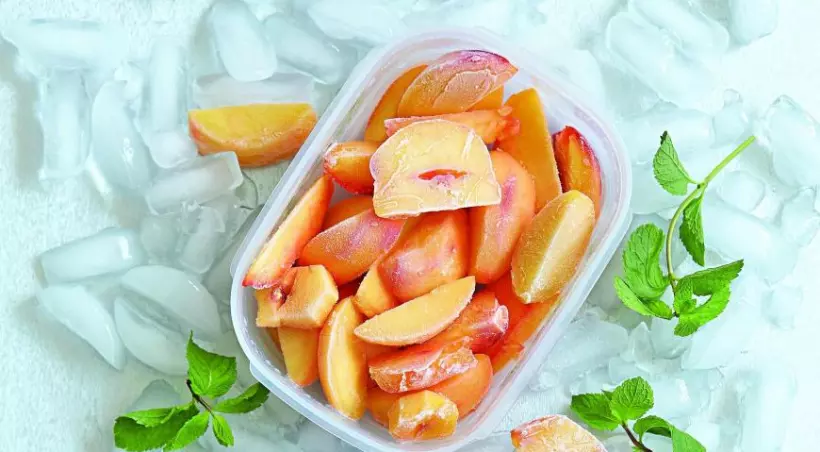 Готовим Вегетарианские Замороженные персики