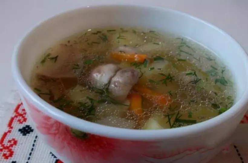 Готовим Супы Грибной суп с мясом