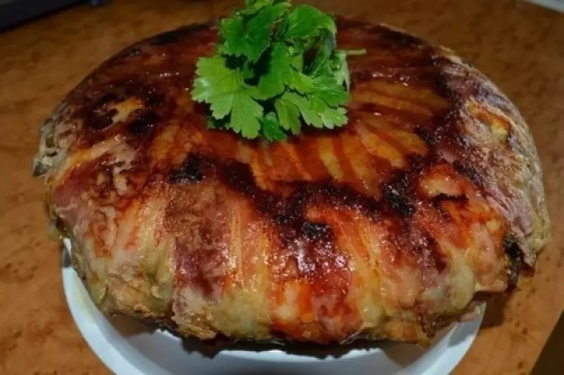 Готовим Мясо Трехслойный мясной пирог без муки в мультиварке
