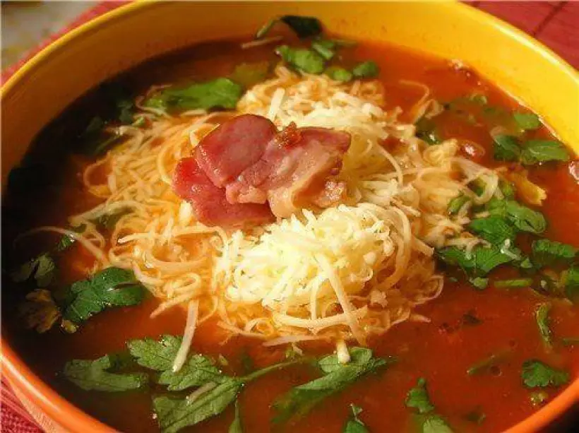 Готовим Супы Томатный суп с сыром и белым вином