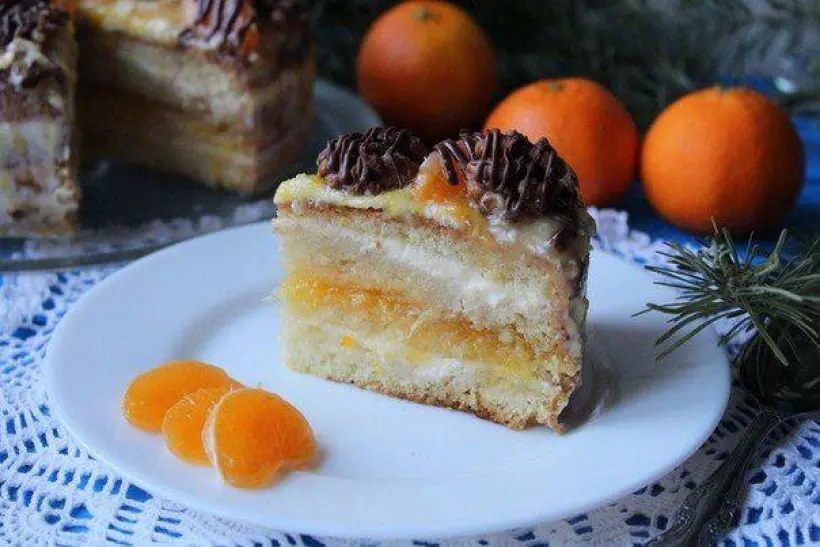 Готовим Десерты Мандариновый торт