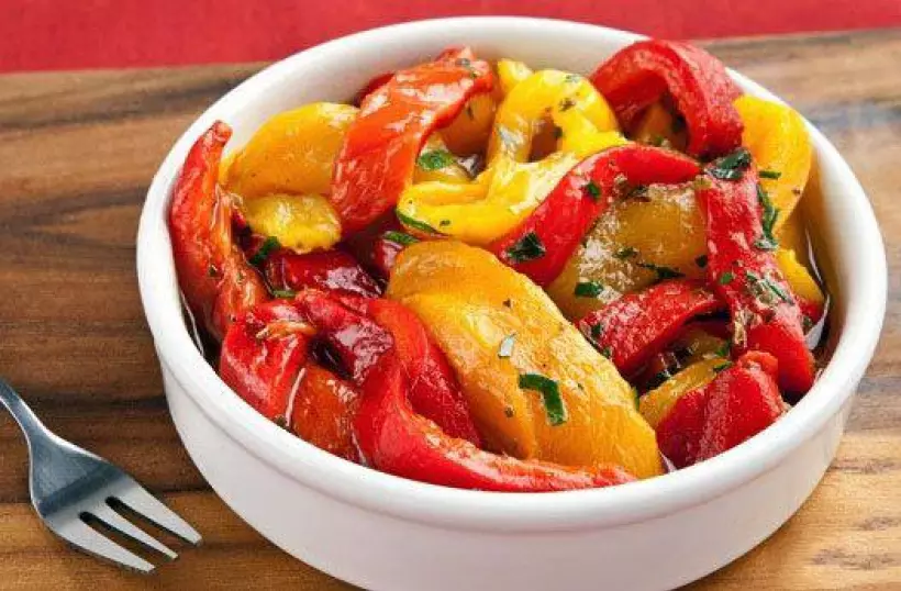 Готовим Вегетарианские Тушеный болгарский перец